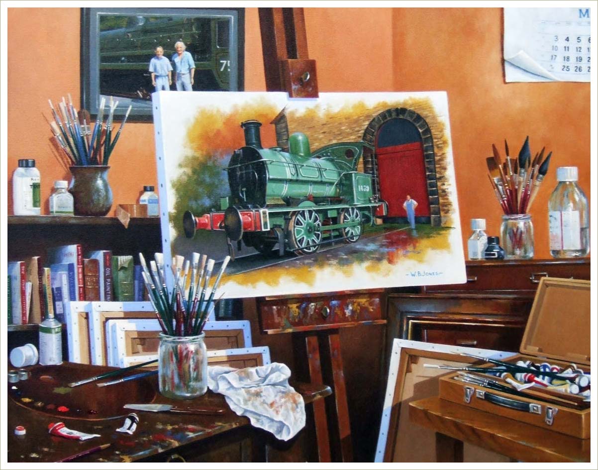 Painting of Wynne's studio